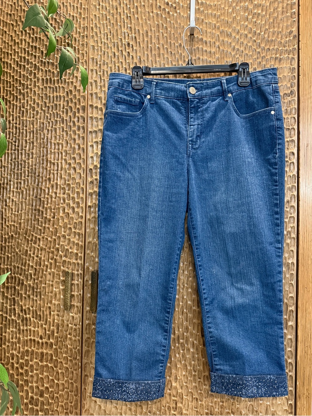 Gloria Vanderbilt Women’s Blue Denim Capri Jeans Size 10